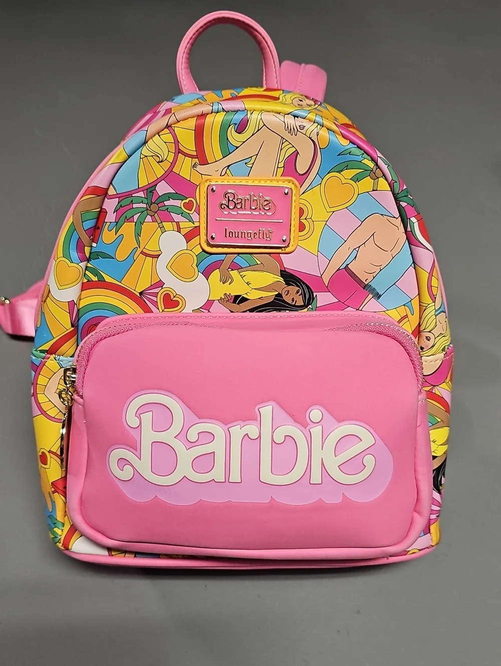 Loungefly × Barbie Fun In The Sun Mini Backpack Beach Theme Multicolor
